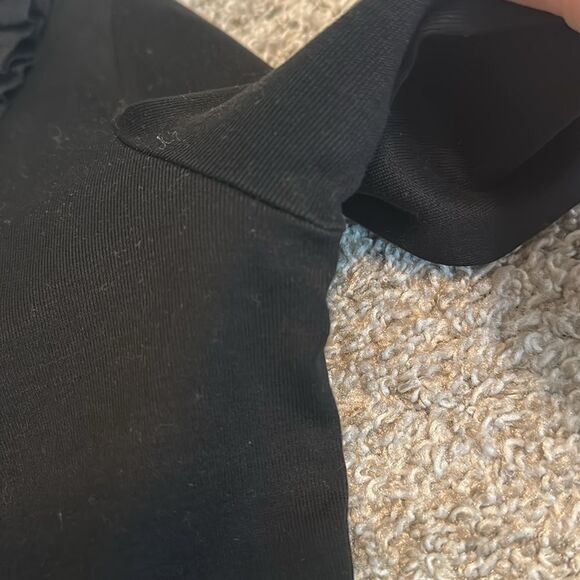 DOLCE & GABBANA Black Ruffled Collar Top Size 46 Euro (Fits US  Medium/large) - Picture 5 of 5